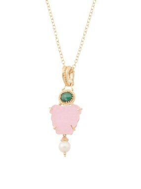 TAGLIAMONTE Made In Italy 18kt Gold Plated Medusa Pendant Necklace